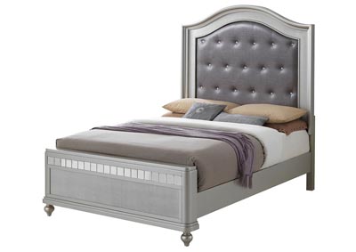 Silver Champagne Queen Panel Bed