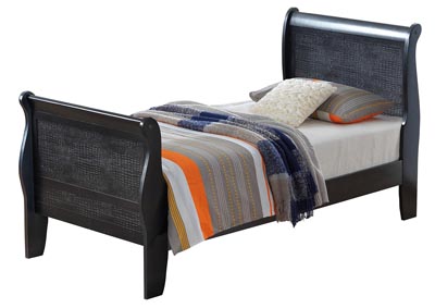 Image for Charcoal Twin Sleigh Bed