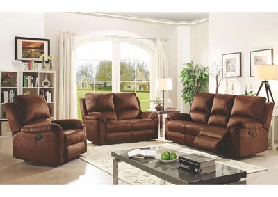 Cornell Brown Micro Suede Reclining Sofa And Loveseat Home Furnishings Depot Ny