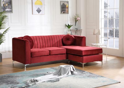 Image for Delray Burgundy Chaise