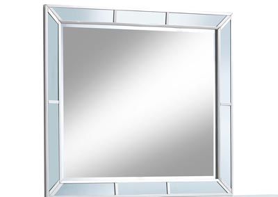 Gray Mirror Tile Framed Dresser w/Mirror