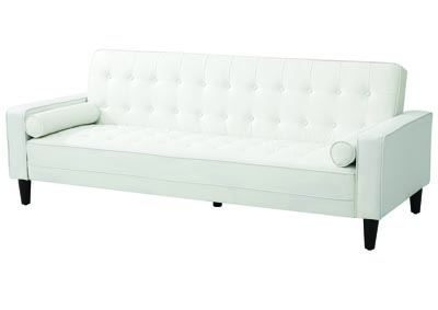 White PU Sofa Bed