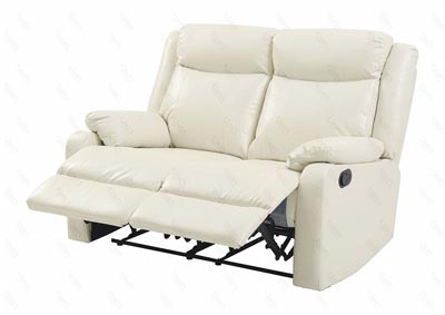 Image for Pearl Faux Leather Double Reclining Loveseat