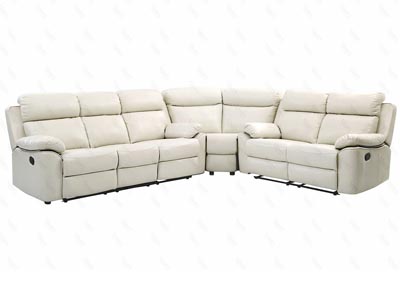 Image for Pearl Faux Leather Double Reclining Sectional