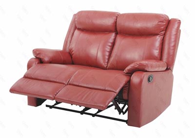 Image for Red Double Reclining Loveseat