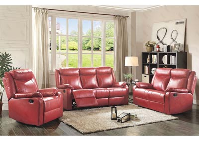 Image for Red Double Reclining Sofa and Loveseat