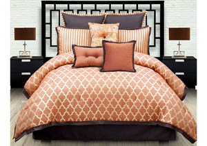 Image for Westgate Spice 8 Piece Queen Comforter Set