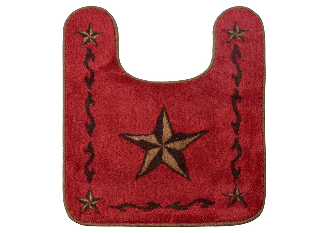 Lone Star Red Contour Rug,Hi End Accents