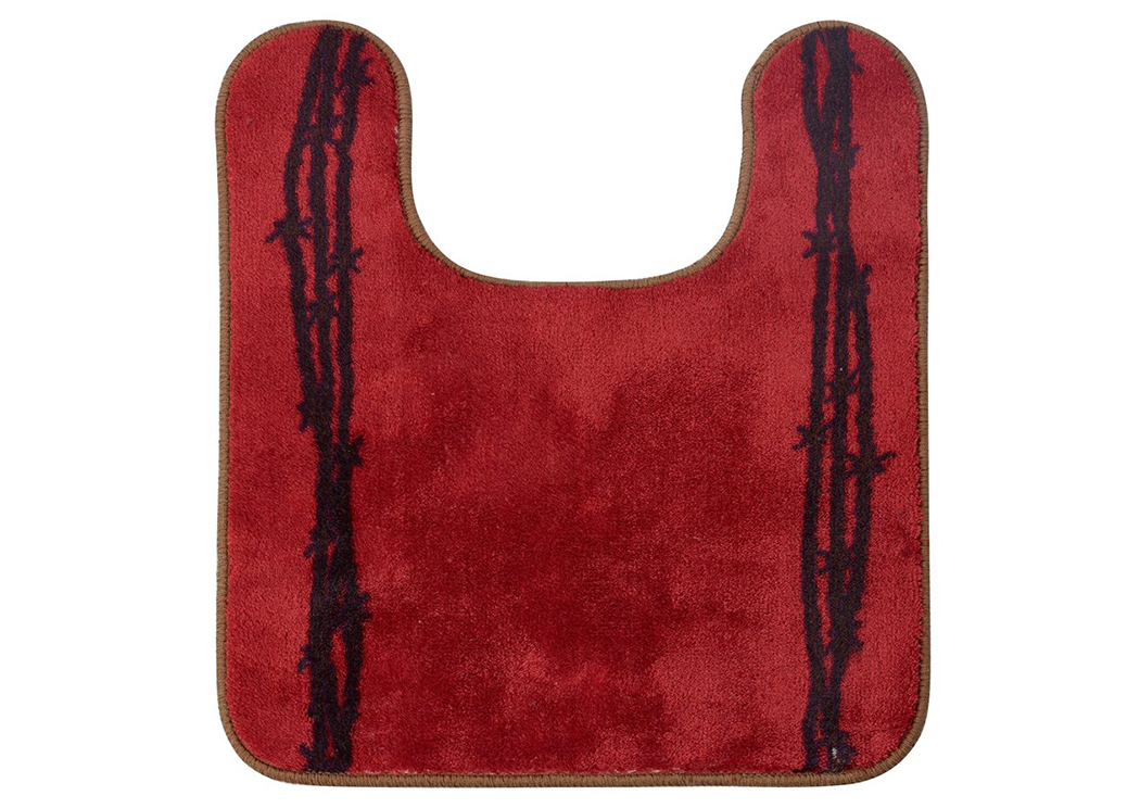 Barbwire Red Contour Rug,Hi End Accents