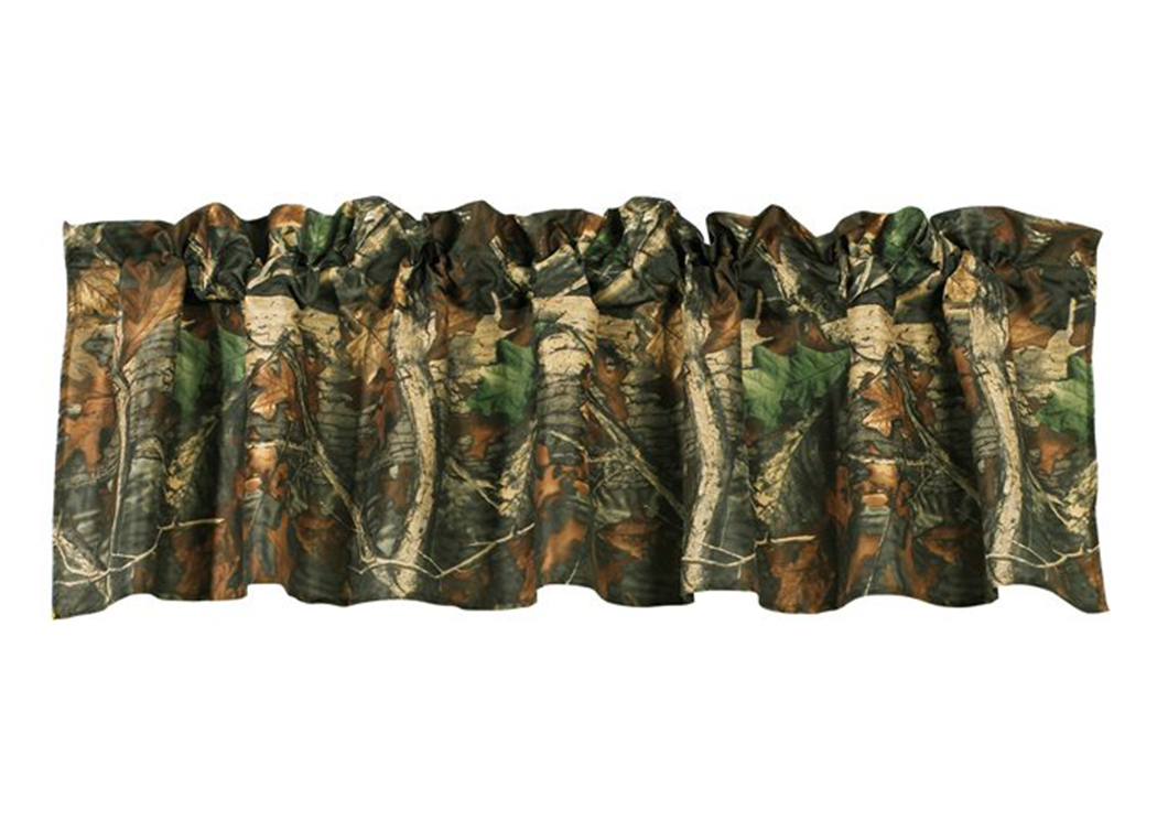 Oak Camo Valance,Hi End Accents