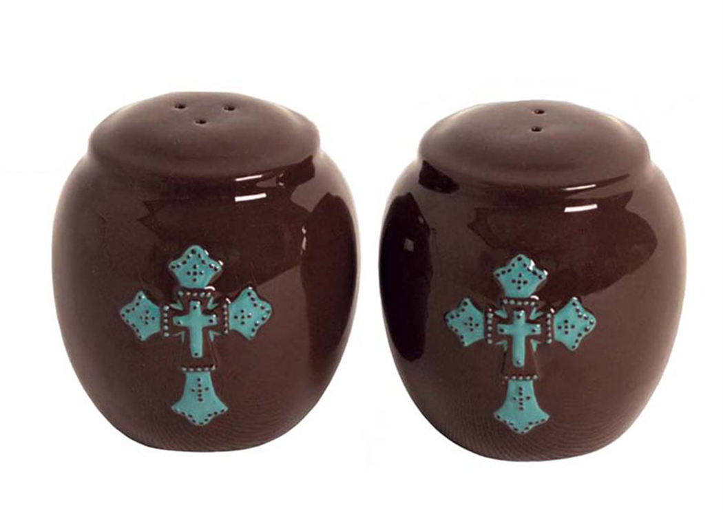 Cross Salt & Pepper Shaker,Hi End Accents