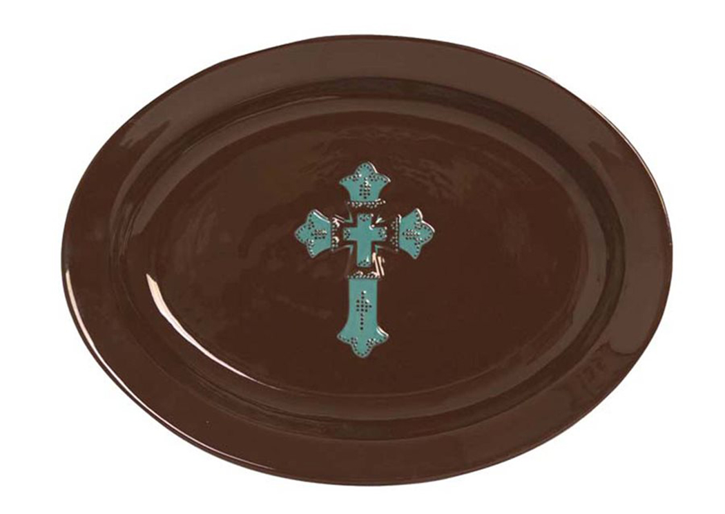 Cross Serving Plate,Hi End Accents