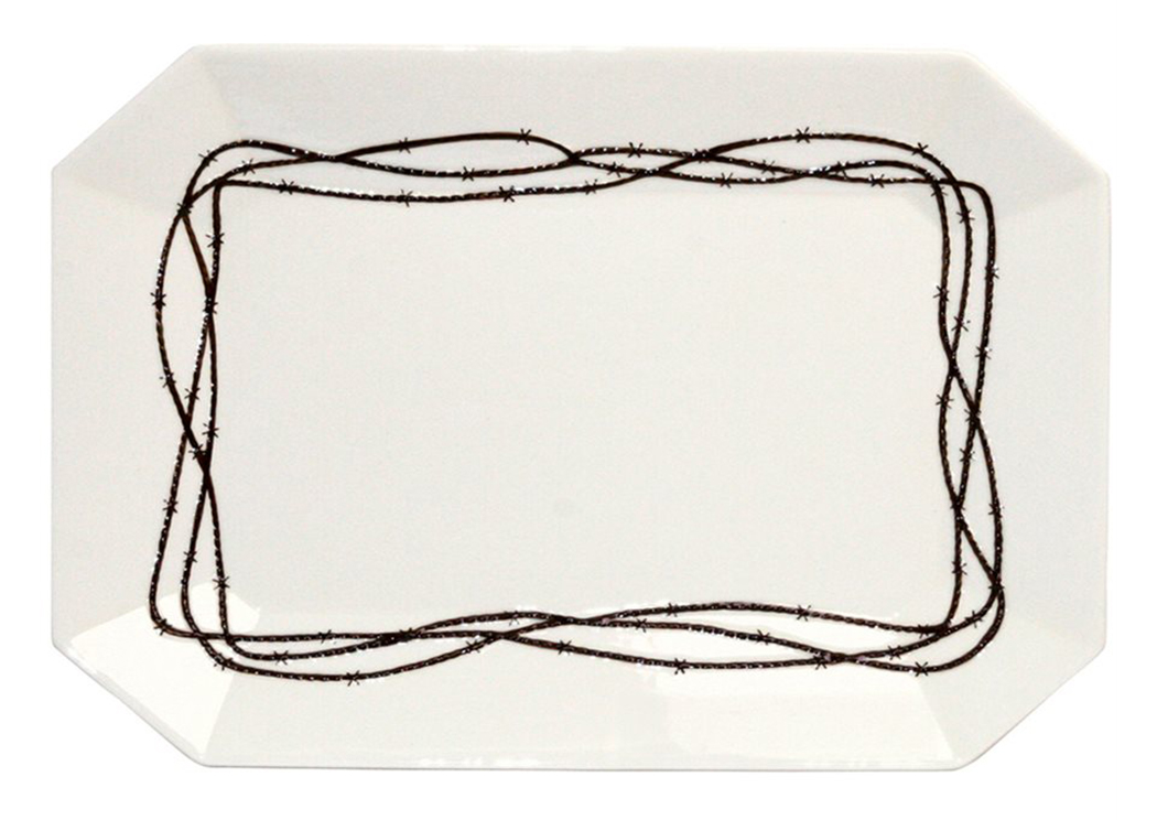 Barbwire Serving Platter,Hi End Accents