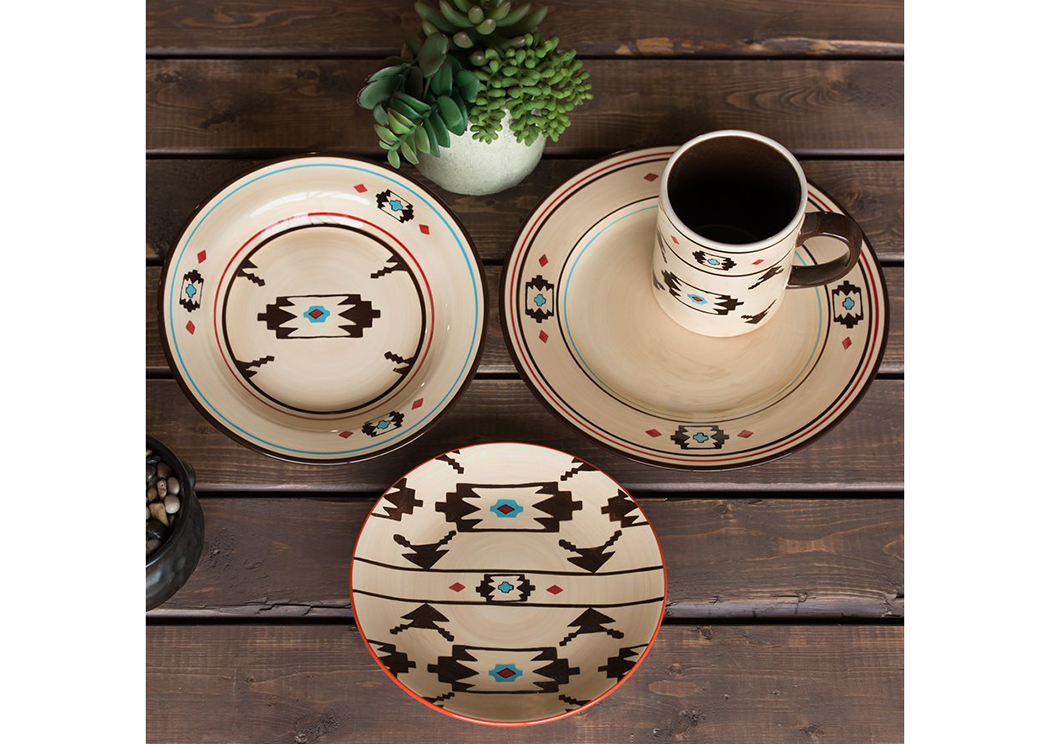 Artesia 16 Pc Dinnerware Set,Hi End Accents