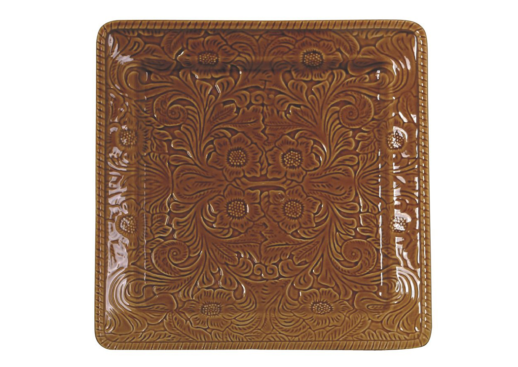 Savannah Mustard Serving Plate,Hi End Accents