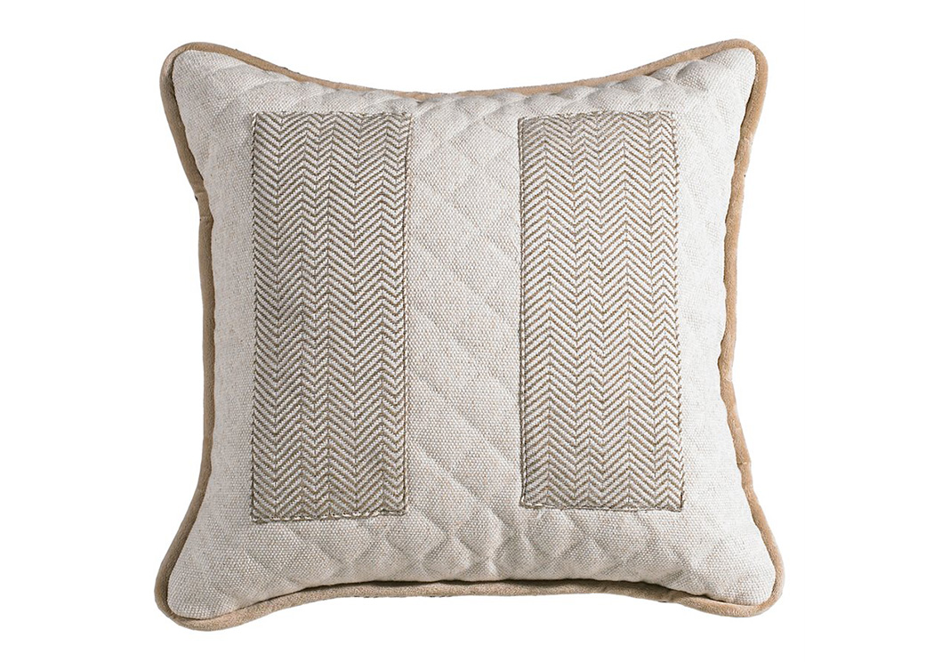Fairfield Herringbone Accent Square Pillow,Hi End Accents