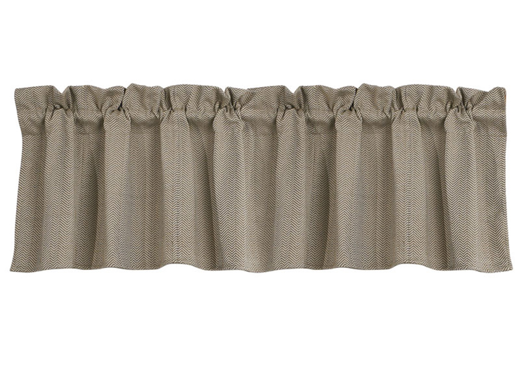 Fairfield Herringbone & Chevron Pattern Valance,Hi End Accents