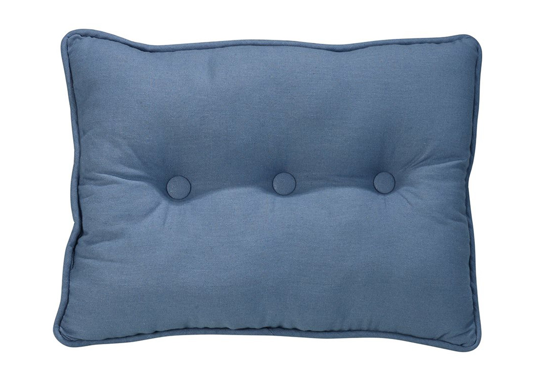 Monterrey Indigo Blue Tufted Pillow,Hi End Accents