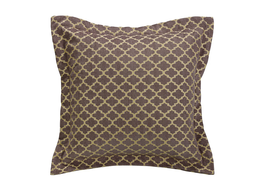 Casablanca  Ogee Print Euro Sham,Hi End Accents