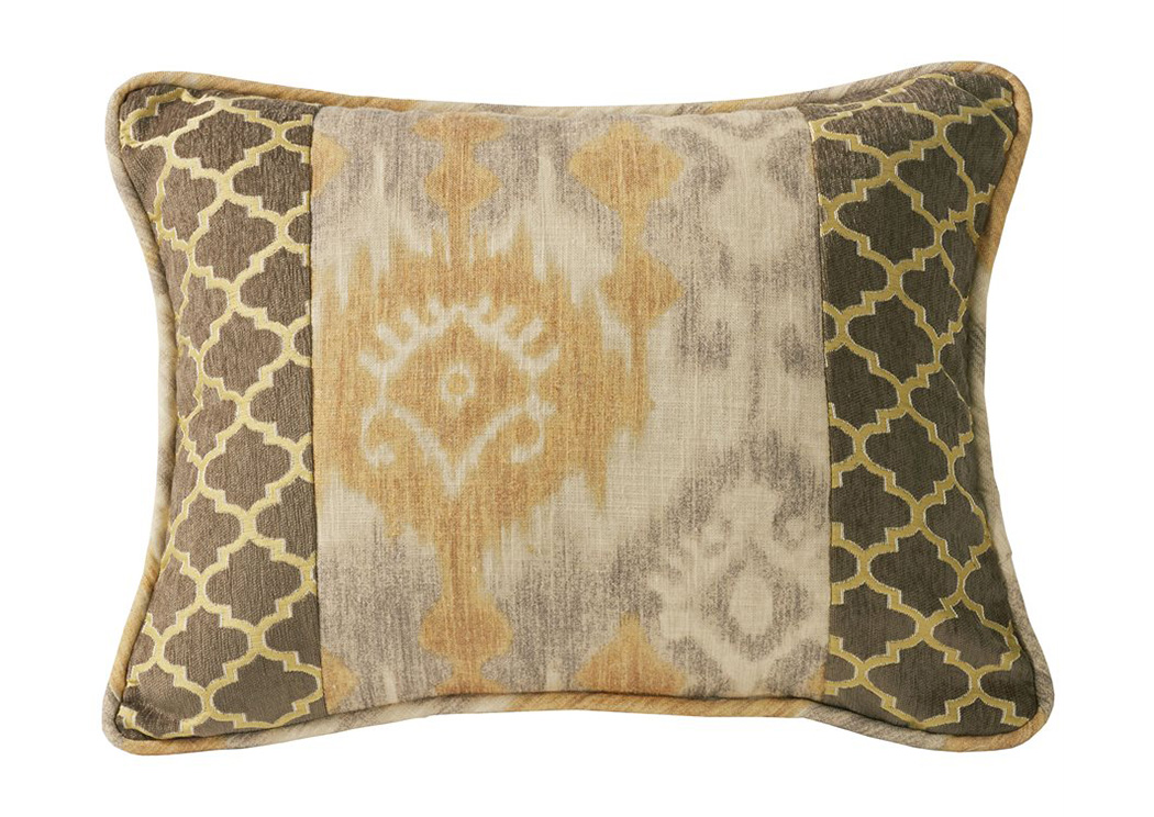 Casablanca Ikat & Ogee Print Pillow,Hi End Accents