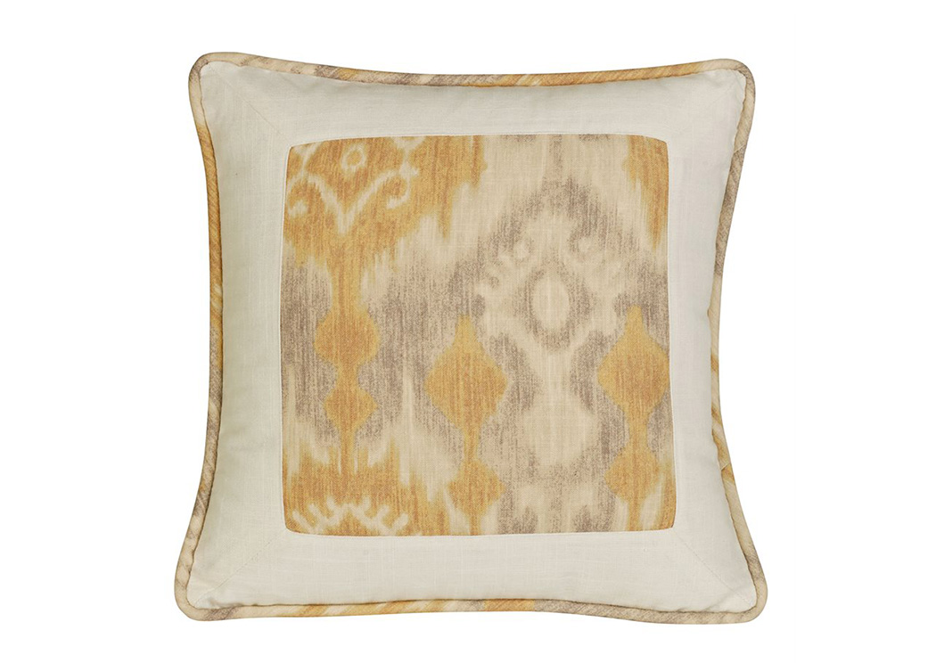 Casablanca Gold & Ivory Framed Pillow,Hi End Accents