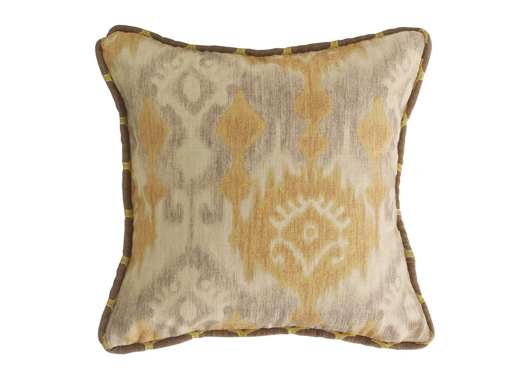 Casablanca Gold & Gray Reversible Pillow,Hi End Accents
