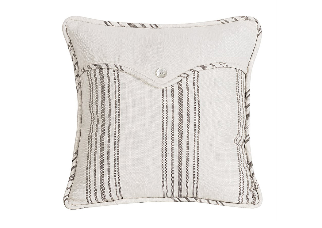 Gramercy Linen Weave Striped Envelope Pillow,Hi End Accents