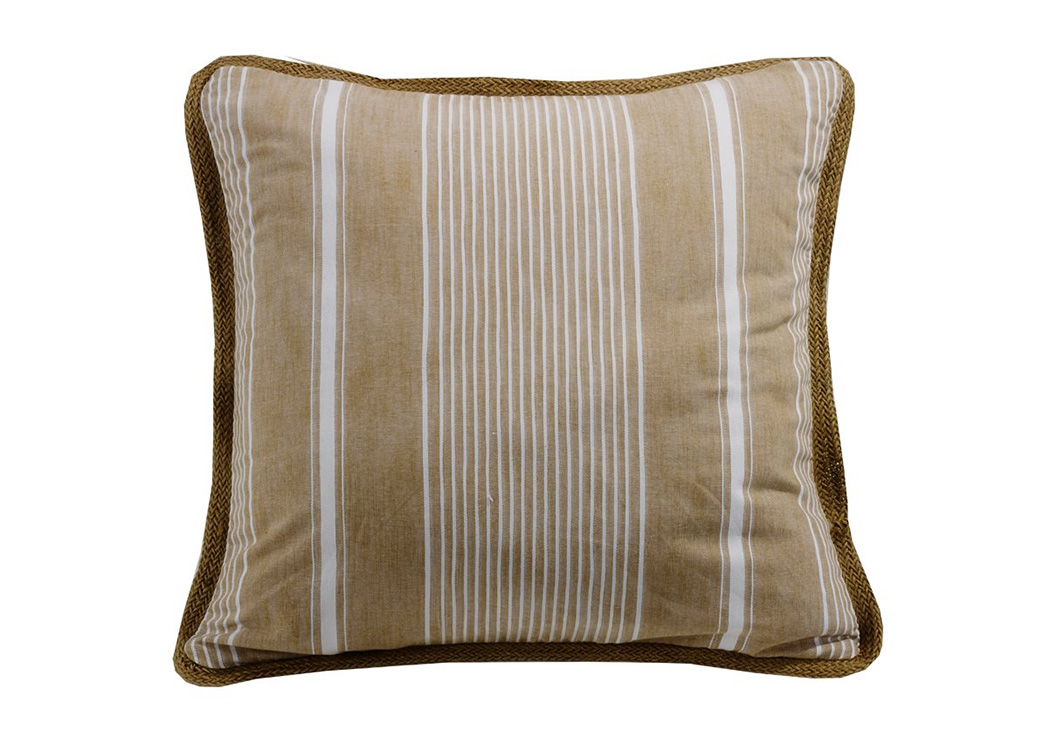 Newport Tan & White Reversible Euro Sham,Hi End Accents