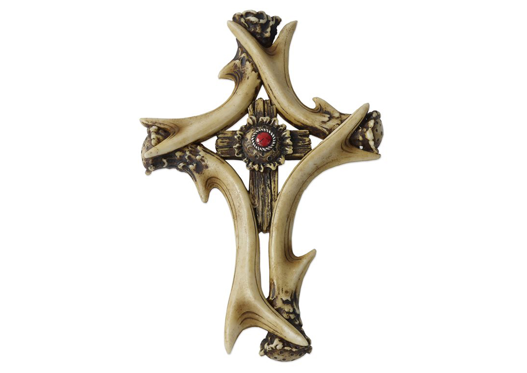 Varies Red Antler Cross,Hi End Accents