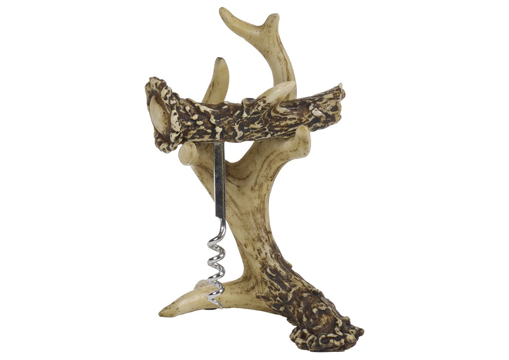 Natural Antler Cork Screw,Hi End Accents
