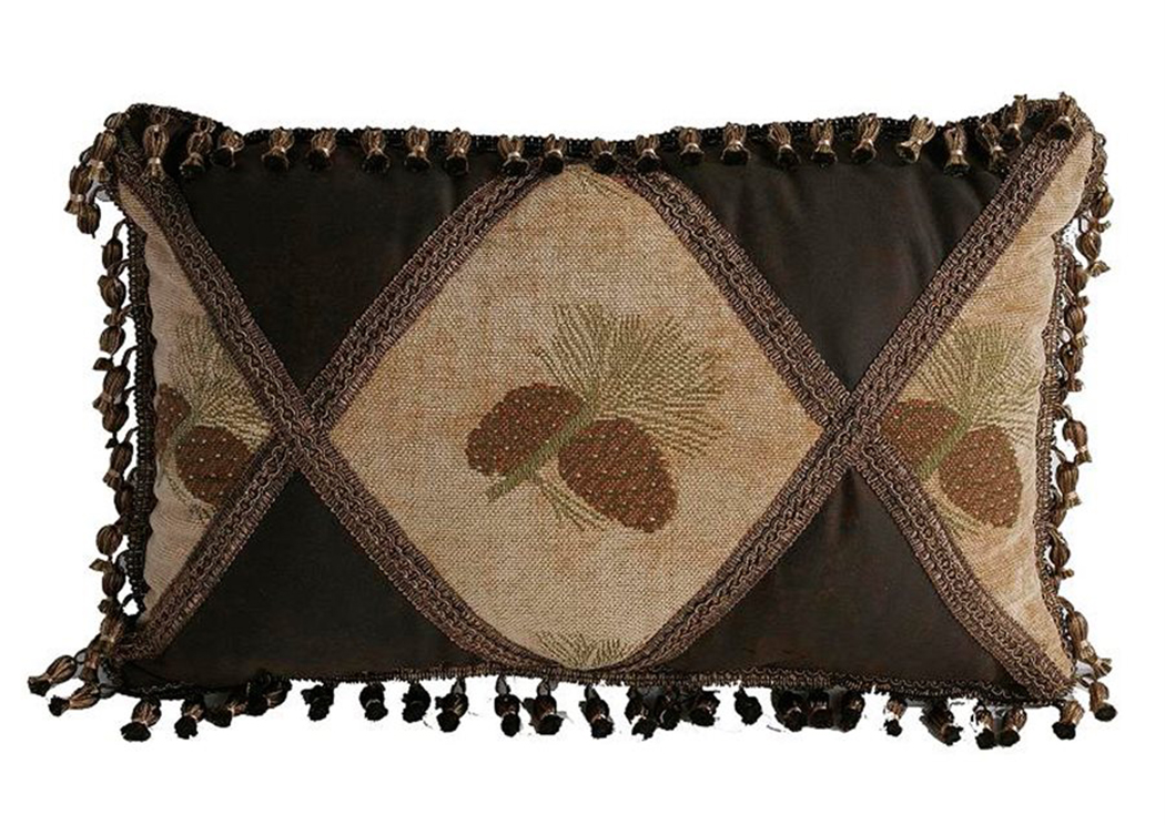 Pine Cone Oblong Pillow,Hi End Accents