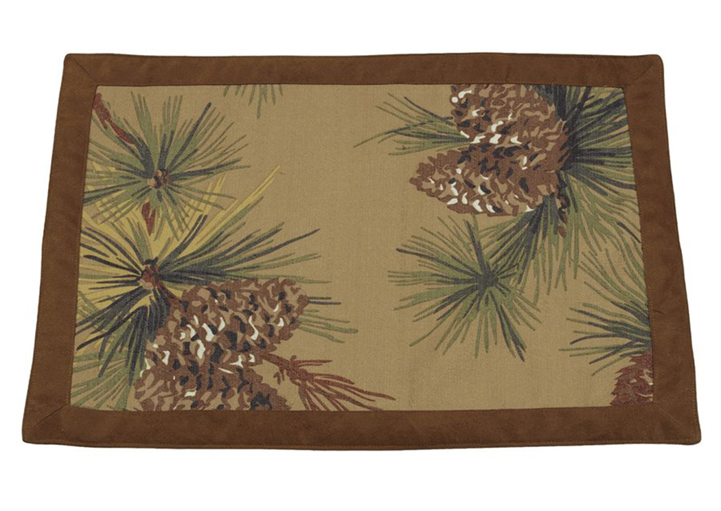 Crestwood Pinecone Placemat,Hi End Accents