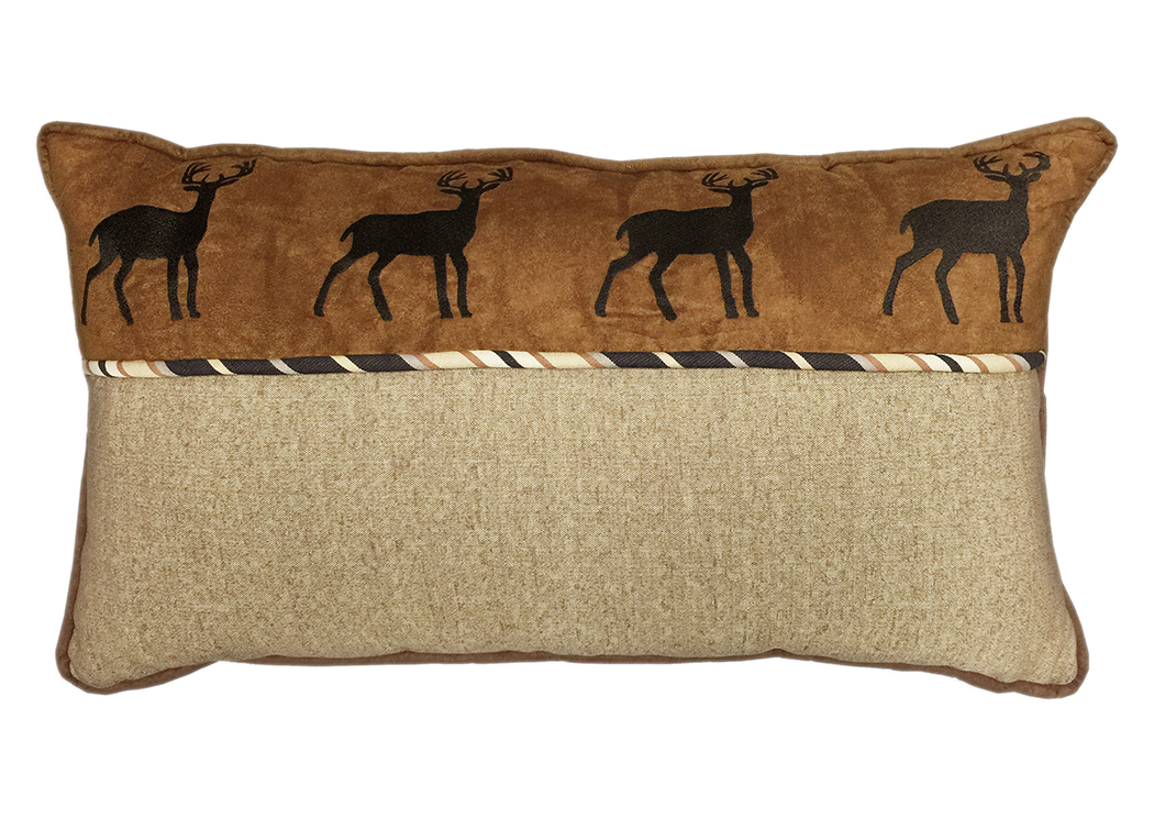Ashbury Whitetail Deer Pillow,Hi End Accents