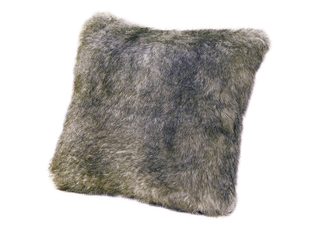 Faux Cream Chinchilla Fur Pillow,Hi End Accents