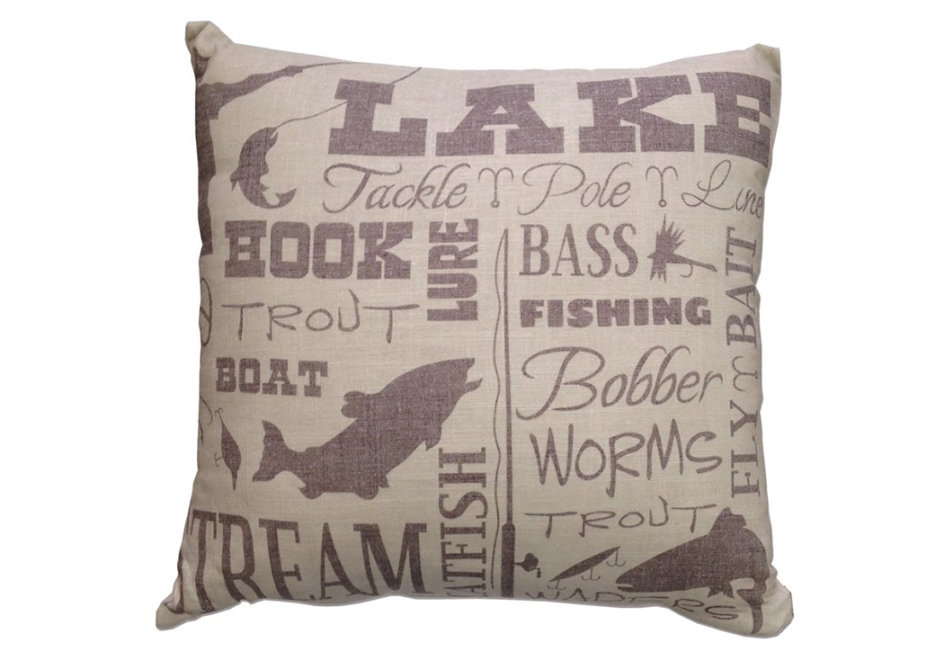 Natural Crestwood Lake Pillow,Hi End Accents