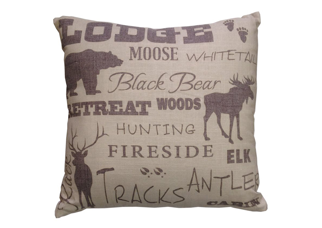 Natural Crestwood Lodge Pillow,Hi End Accents