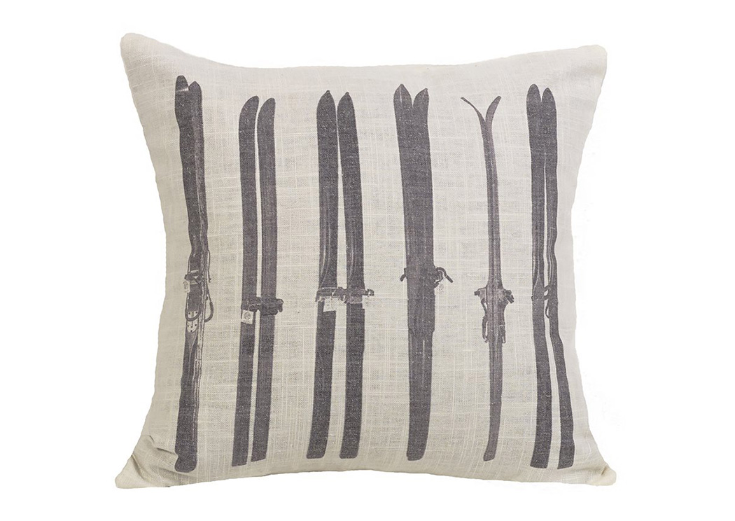 Whistler Printed Ski Pillow,Hi End Accents