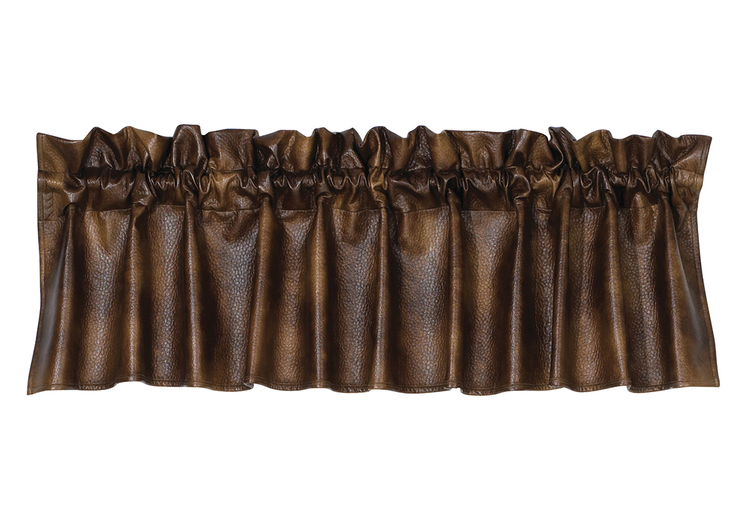 Austin Faux Leather Valance,Hi End Accents