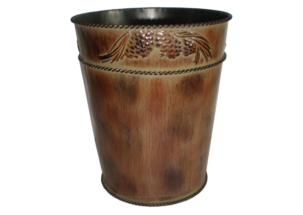 Pine Cone Waste Basket,Hi End Accents