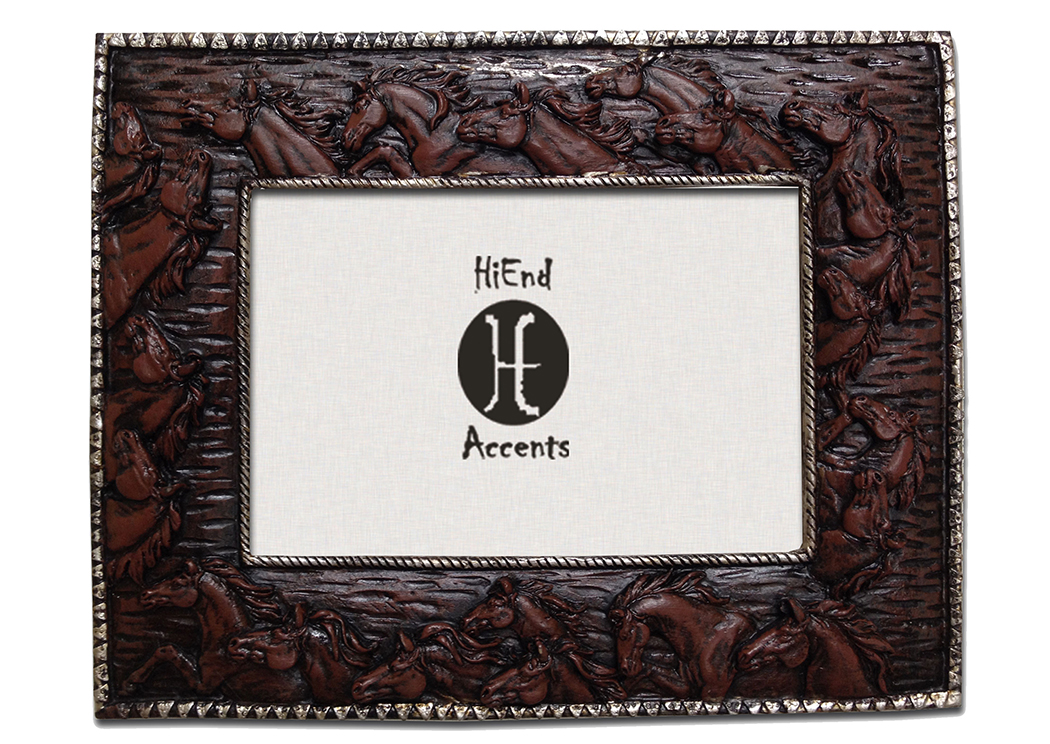 4' x 6' Carved Horse Picture Frame,Hi End Accents