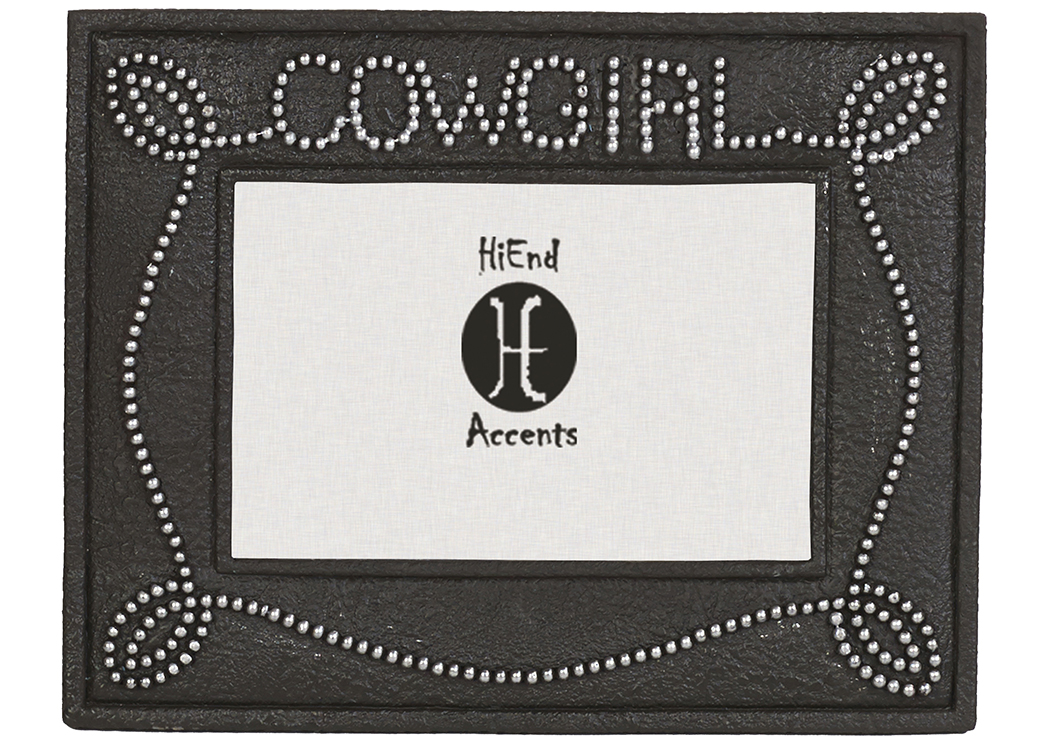 6' x 4' Cowgirl Studded Picture Frame,Hi End Accents