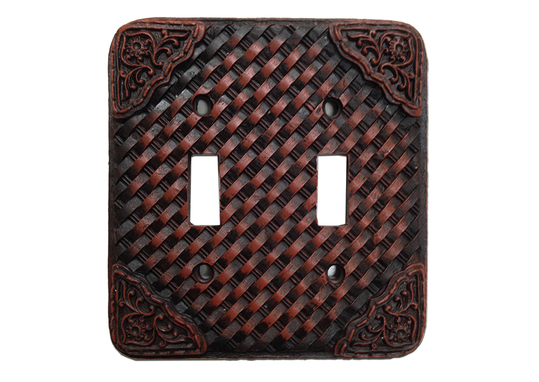 Woven Double Switch Plate Cover,Hi End Accents