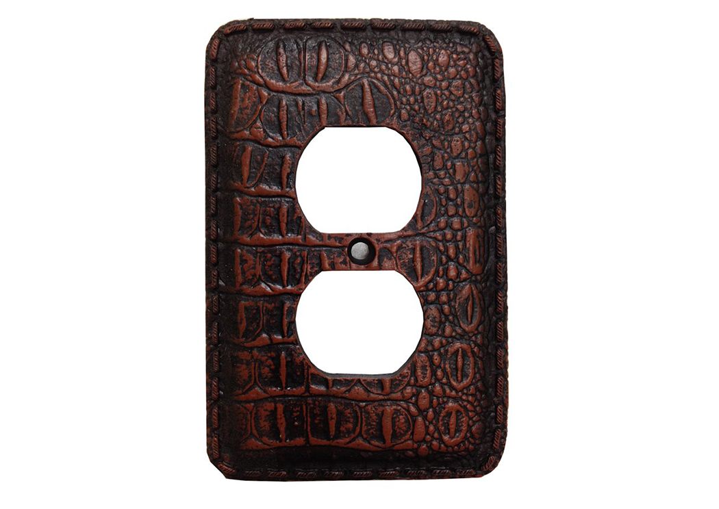 Gator Crocodile Single Outlet Cover,Hi End Accents