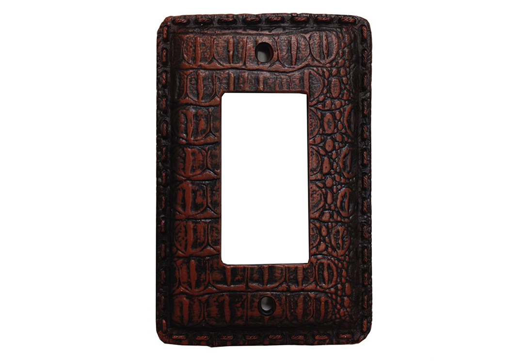 Gator Crocodile Single Rocker Plate Cover,Hi End Accents