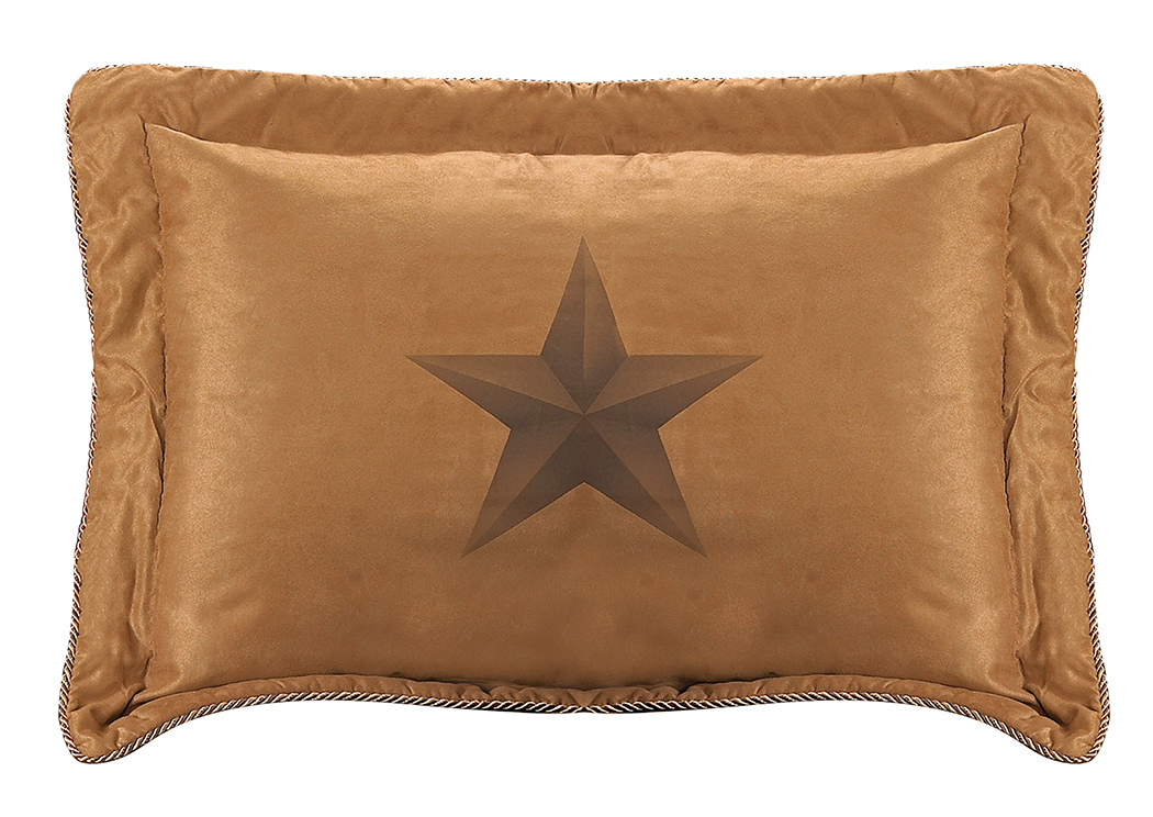 Luxury Star Standard Pillow Sham,Hi End Accents
