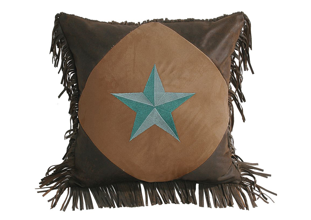 Laredo Turquoise Diamond Star Pillow,Hi End Accents