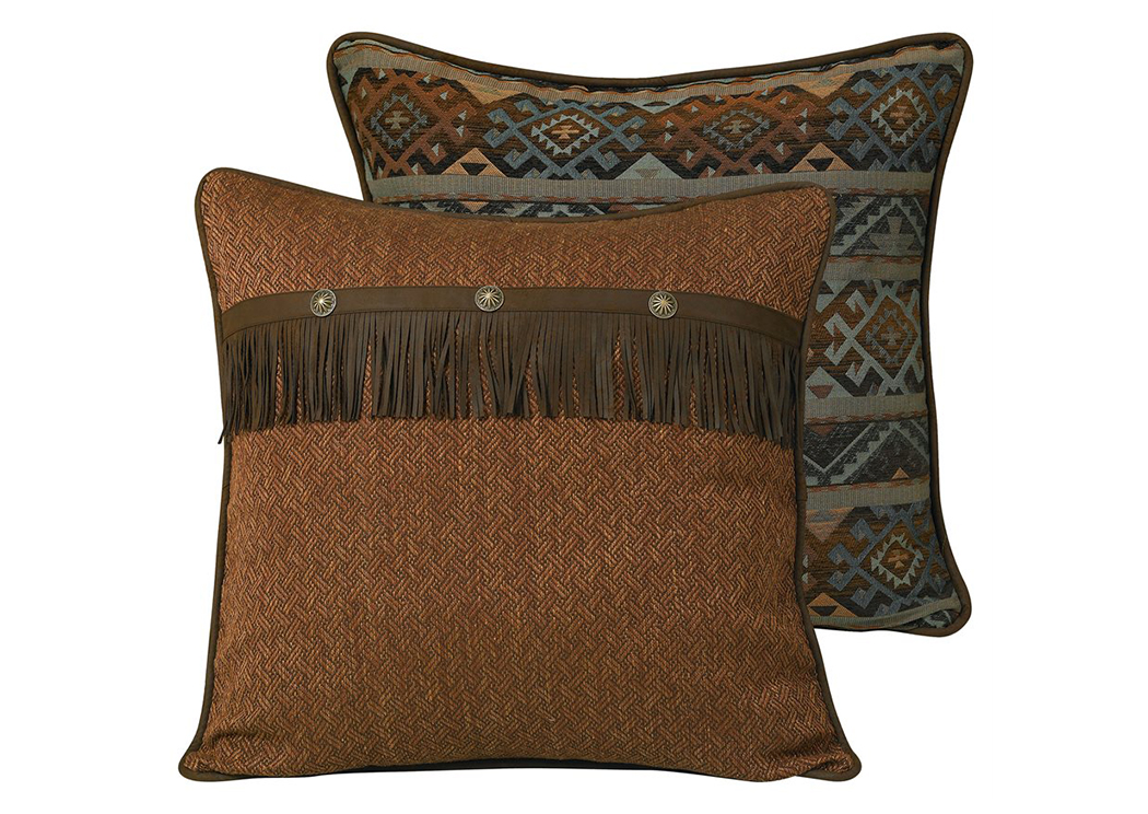 Del Rio Western Reversible Euro Sham,Hi End Accents