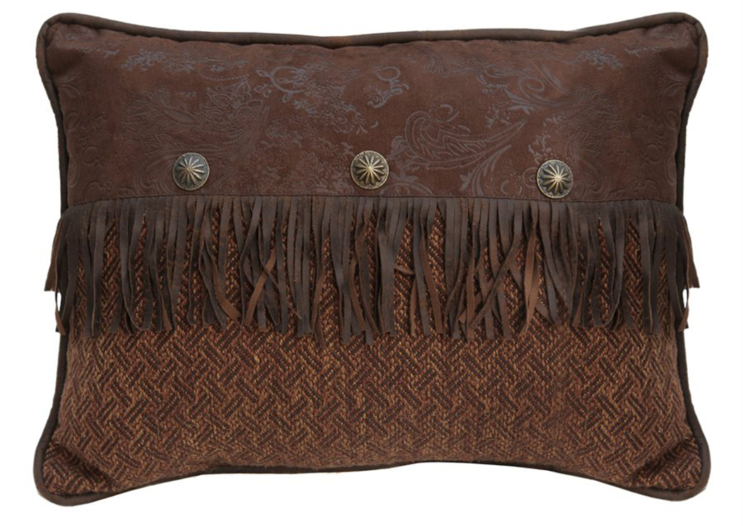 Del Rio Western Textile Envelope Pillow w/Fringes,Hi End Accents