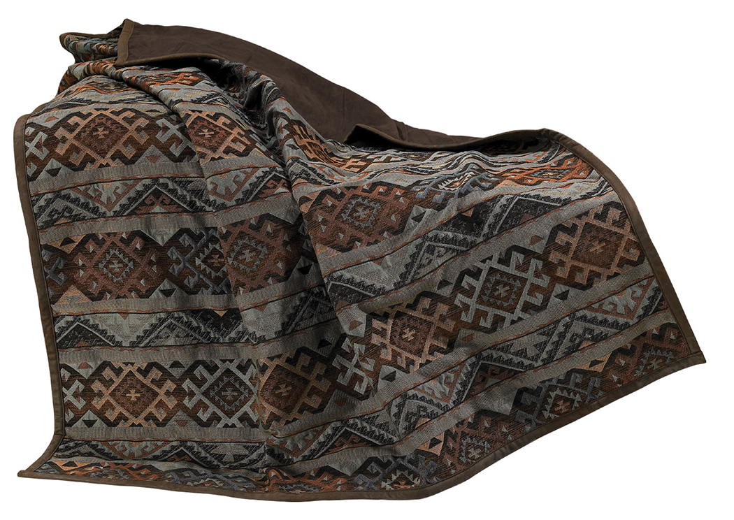 Del Rio Reversible Geometric Pattern Throw,Hi End Accents