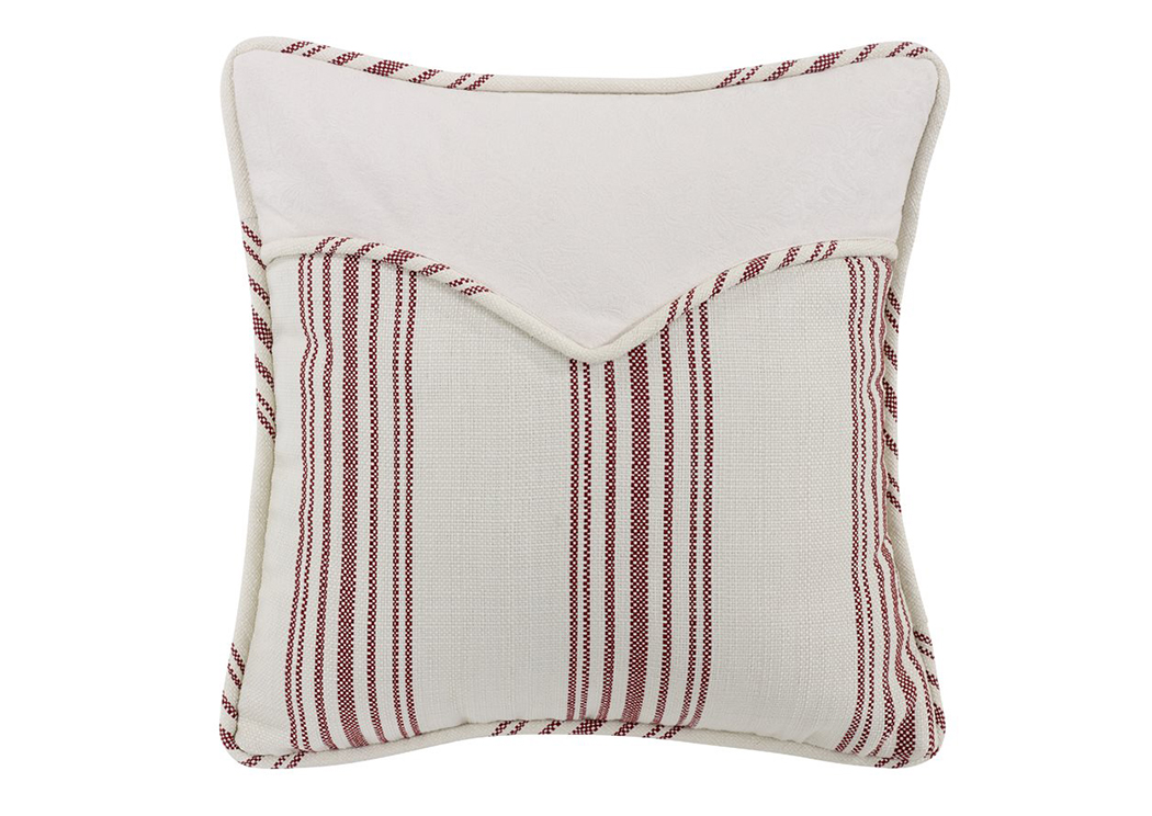 Bandera Red Stripe Envelope Pillow,Hi End Accents